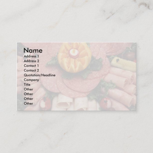 Meat Business Cards & Profile Cards Zazzle CA