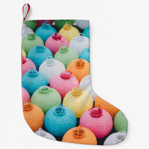 Assorted-color sky lantern lot small christmas stocking