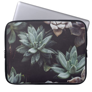 ASSORTED-COLOR SUCCULENT PLANT LOT LAPTOP SLEEVE