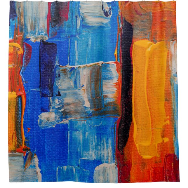 Assorted-colour abstract painting (Front)