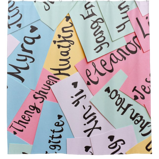 Assorted-colour of name cards (Front)