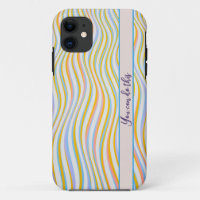 Assorted colour striped IPhone Case