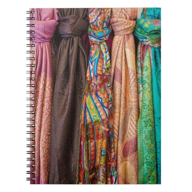 Assorted-colour textile lot notebook (Front)