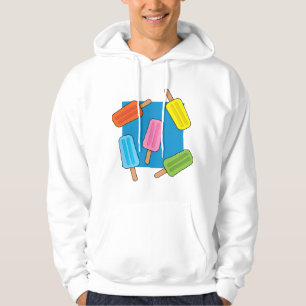 Assorted Colourful Popsicles Pattern Hoodie
