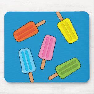 Assorted Colourful Popsicles Pattern Mouse Pad