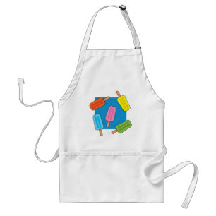 Assorted Colourful Popsicles Pattern Standard Apron