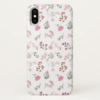 Assorted Delicate Flowers in Pattern Print
