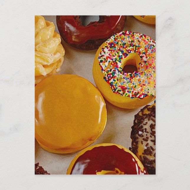 Assorted donuts postcard (Front)