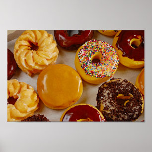 Assorted donuts poster