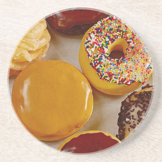 Assorted doughnuts coaster (Front)