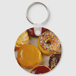 Assorted doughnuts keychain