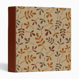 Assorted Fall Leaves Pattern Binder