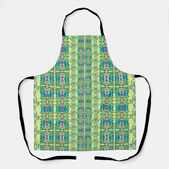 Assorted Floral Cupflowers Apron (Front)