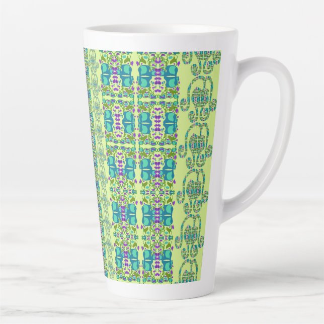 Assorted Floral Cupflowers Latte Mug (Right)