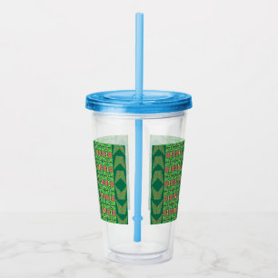 Assorted Floral Wings Acrylic Tumbler