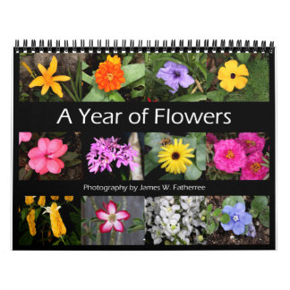 Assorted Flowers Wall Calendar 2 by J.W. Fatherree