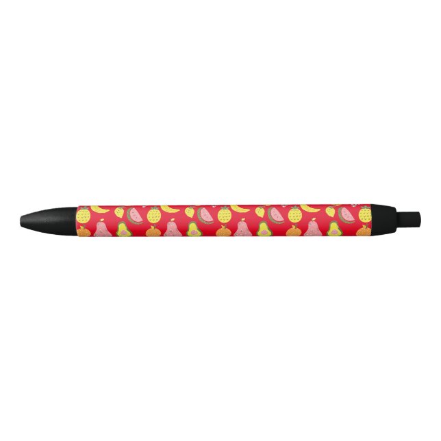 Assorted Fruits Collection Thunder_Cove   Black Ink Pen (Front)