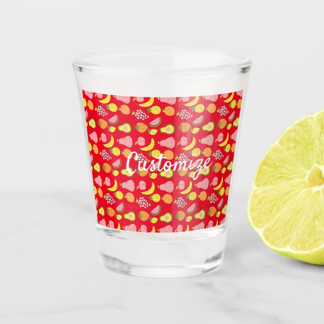 Assorted Fruits Collection Thunder_Cove   Shot Glass (Front)
