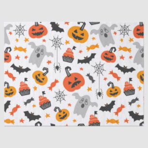 Assorted Halloween Symbols Pattern Tissue Paper