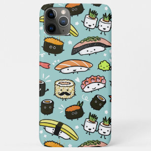 Assorted Kawaii Sushi Characters Cute and Funny iPhone 11 Pro Max Case