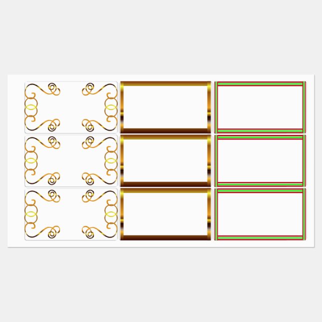 Assorted Labels (Sheet)
