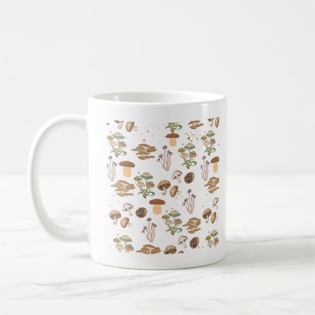 Assorted Mushrooms Baby Coffee Mug (Left)
