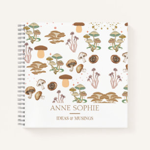Assorted Mushrooms Personalized Notebook