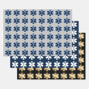 Assorted Paramedic EMT EMS Wrapping Paper Sheet