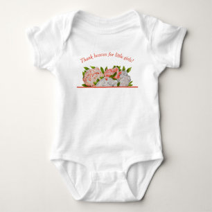 Assorted Peonies on a Baby Bodysuit
