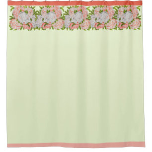 Assorted Peonies on a Shower Curtain