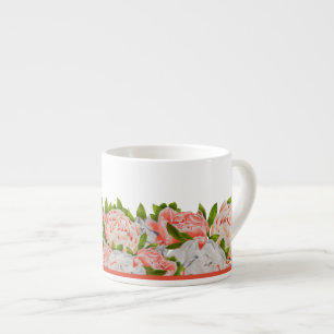 Assorted Peonies on an Espresso Mug