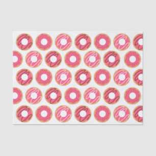 Assorted Pink Doughnuts Pattern Tissue Paper
