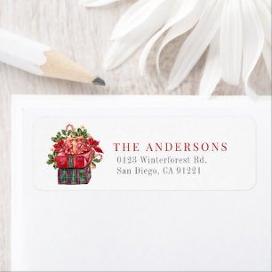 Assorted Presents Christmas Holiday Return Address