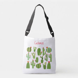 Assorted Red-flowered Cactus Plants Thunder_Cove Crossbody Bag