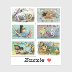 Assorted Vintage Easter Chicks and Eggs