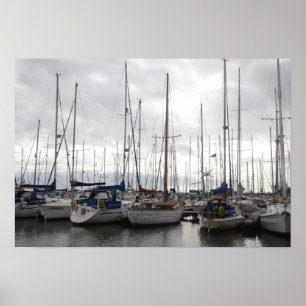 Assorted Yachts Poster