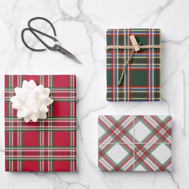 Assortiment en papier d'enveloppement de Noël Moti (Recto)
