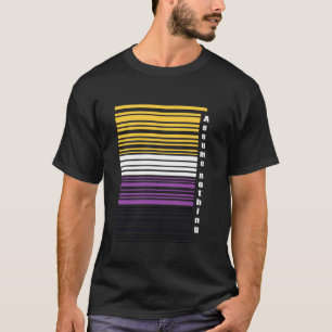 Assume Nothing Nonbinary Barcode Enby Genderqueer T-Shirt
