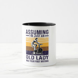 assuming i am an just old lady  mug