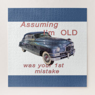 Assuming I'm Old 1948 Packard Vintage Car   Jigsaw Puzzle