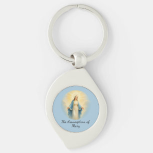 Assumption of Mary Catholic Saint  Keychain