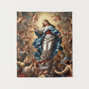 Assumption Of Mary Christian Religion Tapestry
