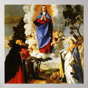 Assumption of St Anthony and St Louis Poster