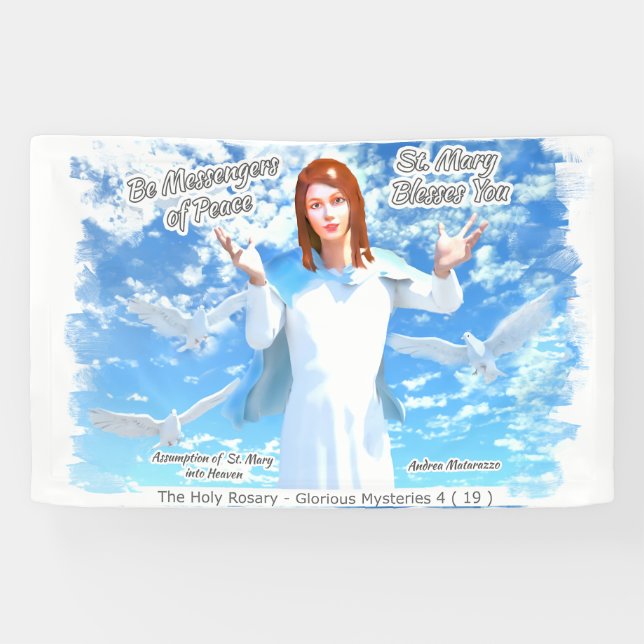 Assumption of St. Mary into Heaven 2 Banner (Horizontal)