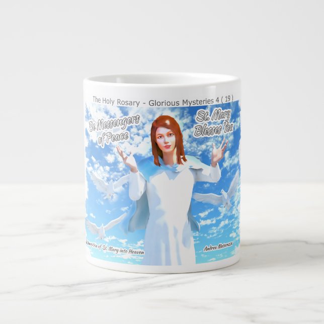 Assumption of St. Mary into Heaven Large Coffee Mug (Front)