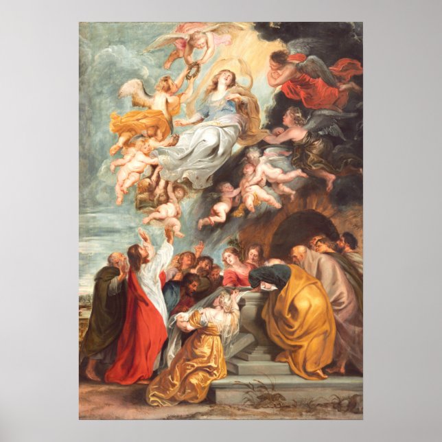 Assumption of the Virgin - Rubens School Fine Art Poster (Front)