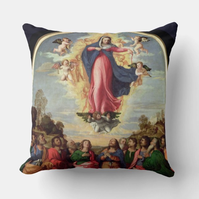 Assumption of the Virgin Throw Pillow (Front)