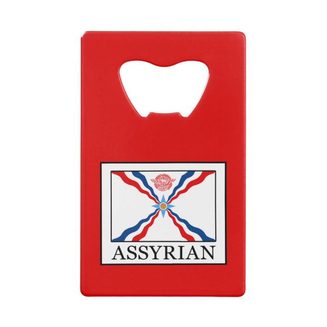 Assyrian Credit Card Bottle Opener (Front)