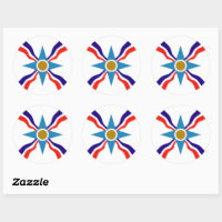 Assyrian Flag - Ata d'Ator Stickers