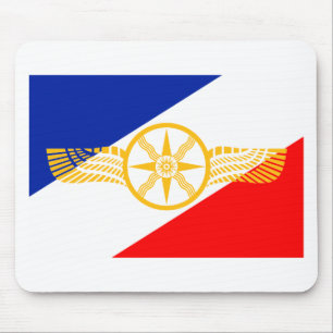 Assyrian Flag, Chaldean Flag, Syriac Flag (Union) Mouse Pad